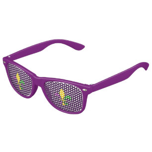 Mardi grass fleur-de-lys kids sunglasses