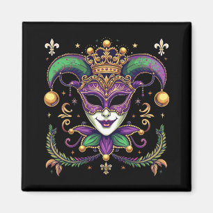 Mardi Grass Y’all – Celebrate Carnival Season New Magnet