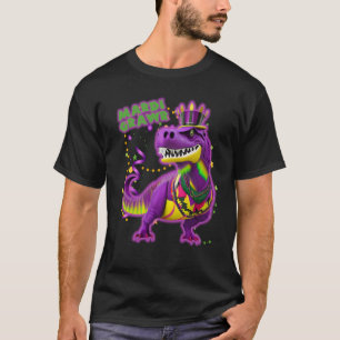 Mardi Grawr Rawrsome Rex Dinosaur Toddler Kids Mar T-Shirt