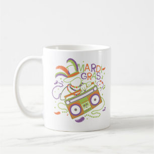 Mardi Remix: Beads, Beats & Boom Boxes Coffee Mug