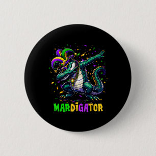 Mardigator Funny Mardi Gras Costume Men Women Kid  6 Cm Round Badge