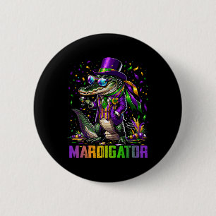 Mardigator Funny Mardi Gras Costume Men Women Kid 6 Cm Round Badge