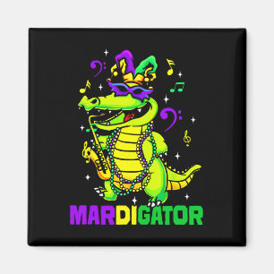 Mardigator Funny Mardi Gras Costume Men Women Kid Magnet