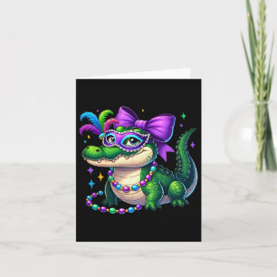 Mardigator Mardi Gras Alligator Costume Men Women  Card