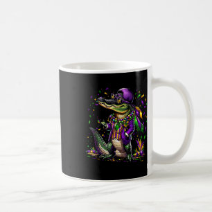 Mardigator Mardi Gras Alligator Costume Men Women Coffee Mug
