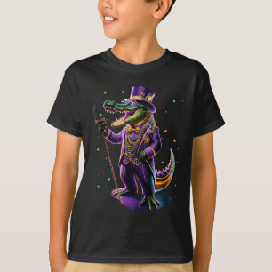 Mardigator Mardi Gras Alligator Costume Men Women T-Shirt