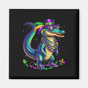 Mardigator Mardi Gras Alligator Men Women Mardi Gr Magnet