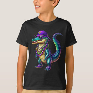 Mardigator Mardi Gras Alligator Men Women Mardi Gr T-Shirt