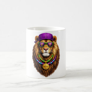 Mardigator Mardi Gras Lion Costume  Mardi Gras Coffee Mug