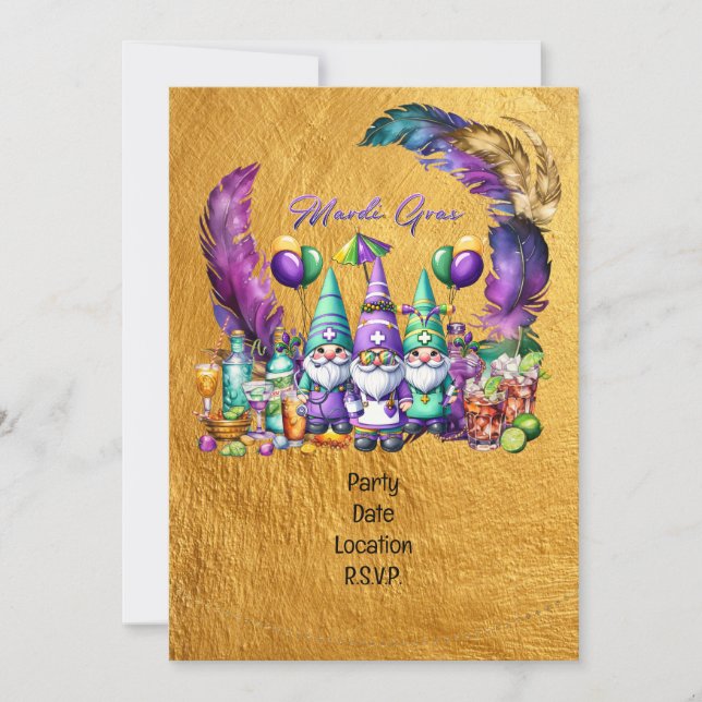 Mardigras Invitation (Front)