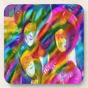 Mardis Gras Coaster