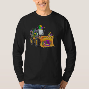 Mardy Gras Construction Celebrations Fat Tuesday P T-Shirt