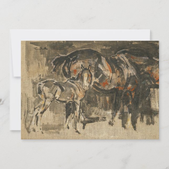 Mare and Foal | Joseph Crawhall (Front)