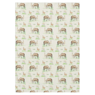 Mare and Horse Foal Pattern Tablecloth