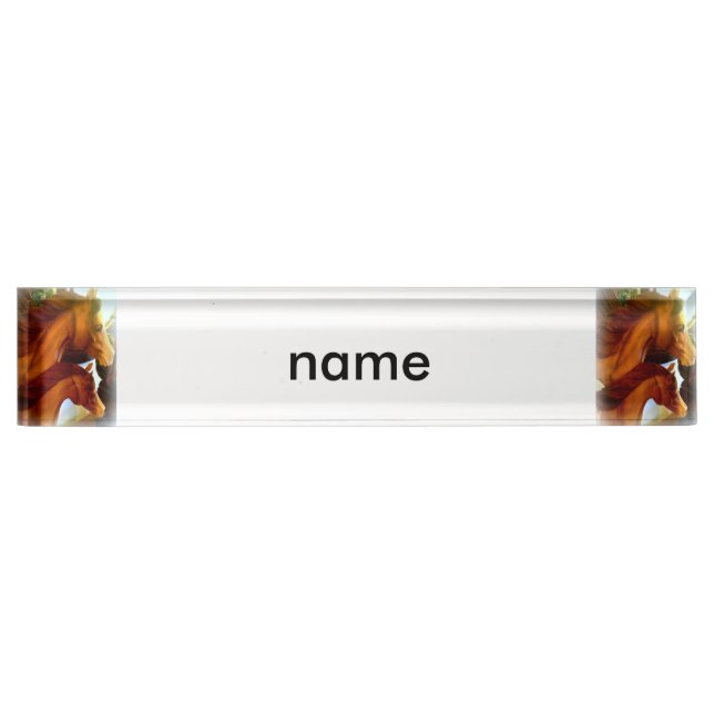 mare and pony nameplate (Front)