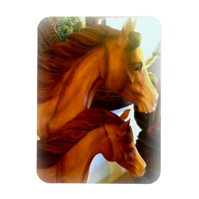 mare and pony photo magnet (Vertical)