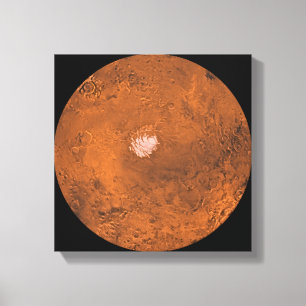 Mare Australe region of Mars Canvas Print