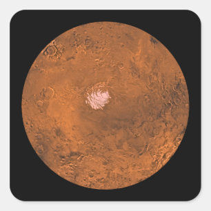 Mare Australe region of Mars Square Sticker
