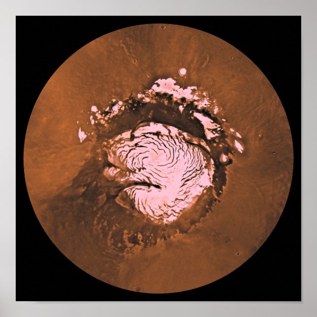 Mare Boreum region of Mars Poster (Front)