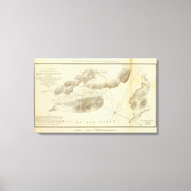 Mare Island Straits, Calif Canvas Print (Front)