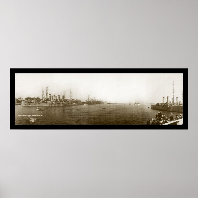 Mare Island Vallejo CA Photo 1911 Poster (Front)