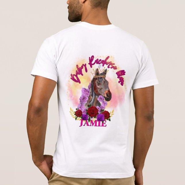 mare! my leg doesn't go that way T-Shirt (Back)