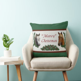 Mare-y Christmas Cushion