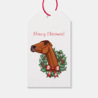 Mare-y Christmas Flat Card Gift Tags