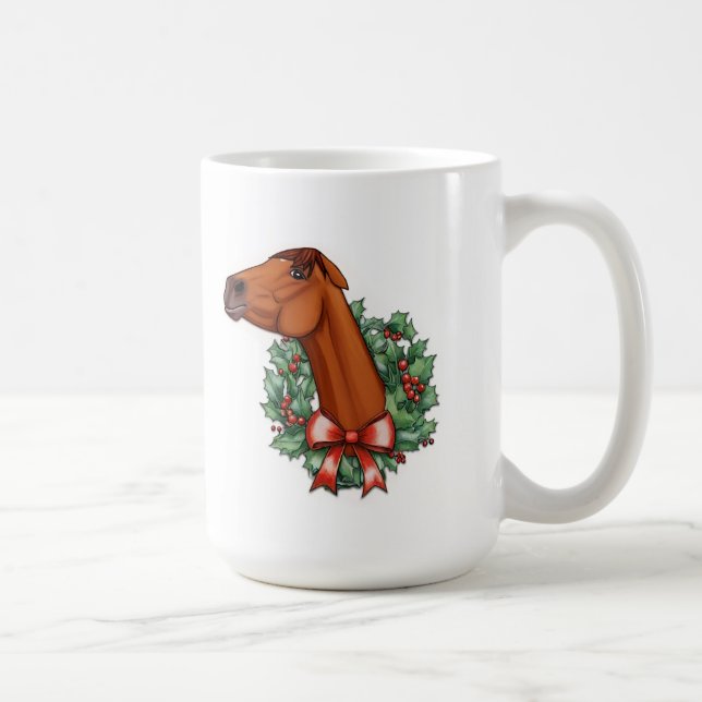 Mare-y Christmas! Funny Horse Mug Large (Right)