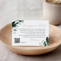 MAREE Greenery Wedding Honeymoon Fund QR Code