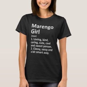 Marengo Girl Il Illinois Funny City Home Roots T-Shirt