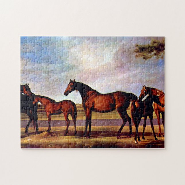 Mares and foals by George Stubbs  Jigsaw Puzzle (Horizontal)