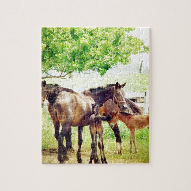 Mares and Foals Jigsaw Puzzle (Vertical)