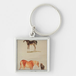 Mares and foals key ring