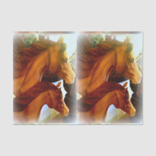 mares and ponies tissue paper