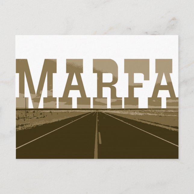 Marfa Texas Postcard (Front)