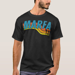 Marfa Texas Vintage 70s 80s Retro Style Men Women  T-Shirt