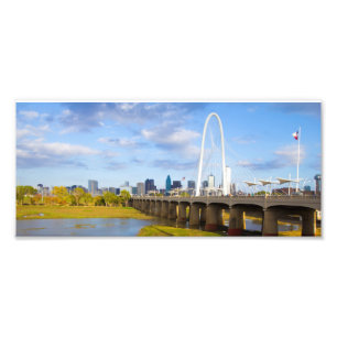 Margaret Hunt Bridge, Dallas, Texas Photo Print