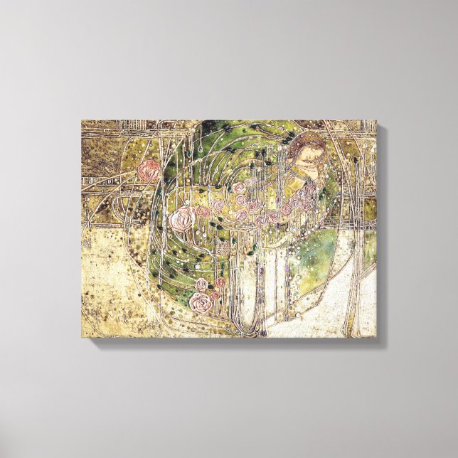 Margaret Macdonald - The Sleeping Princess Canvas Print (Front)