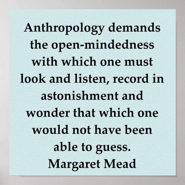 margaret mead quote poster (Front)