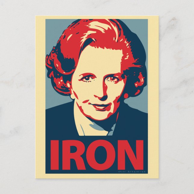 Margaret Thatcher Postcard (Front)