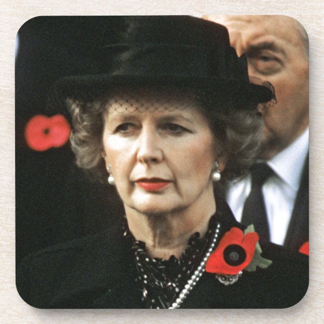Margaret Thatcher Prime Minister Coaster (Front)