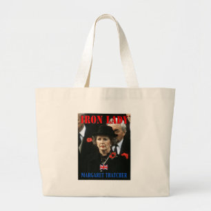 Margaret Thatcher Prime Minister Large Tote Bag
