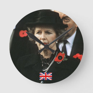 Margaret Thatcher Prime Minister Round Clock