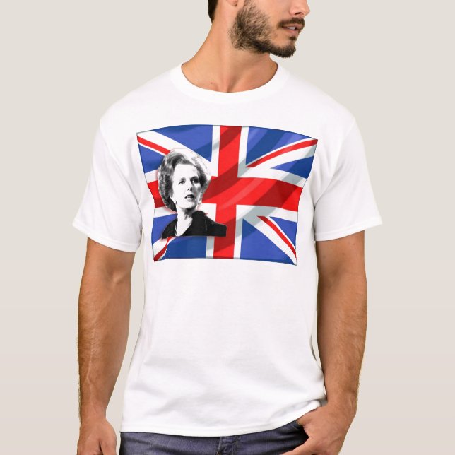 Margaret Thatcher Union Jack T-Shirt (Front)
