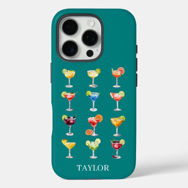 Margarita Anyone Monogrammed Case-Mate iPhone Case (Back)