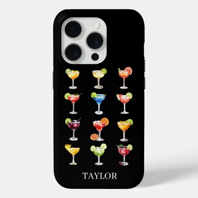 Margarita Anyone Monogrammed Case-Mate iPhone Case (Back)