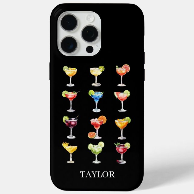 Margarita Anyone Monogrammed Case-Mate iPhone Case (Back)