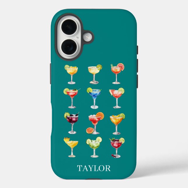 Margarita Anyone Monogrammed Case-Mate iPhone Case (Back)
