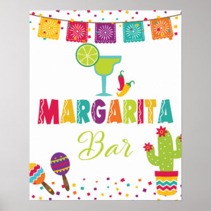 Margarita Bar Sign - White Background